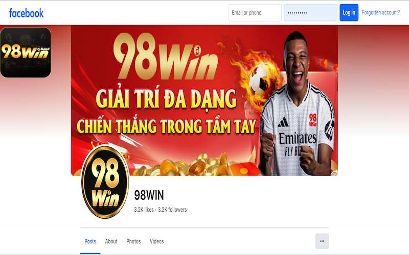 Liên Hệ 98Win 3 Liên hệ 98Win thông qua mạng xã hội